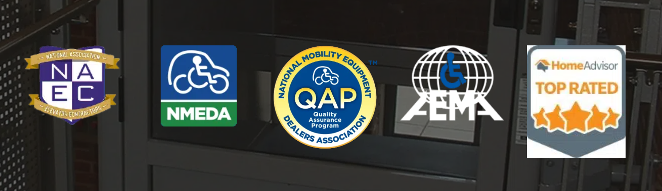 NAEC, NMEDA, NMEDA Quality Assurance Program, AEMA, and HomeAdvisor Top Rated certification marks